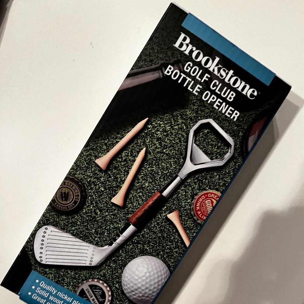 Golf Club Bottle Opener by Brookstone‎  (new/h/x)